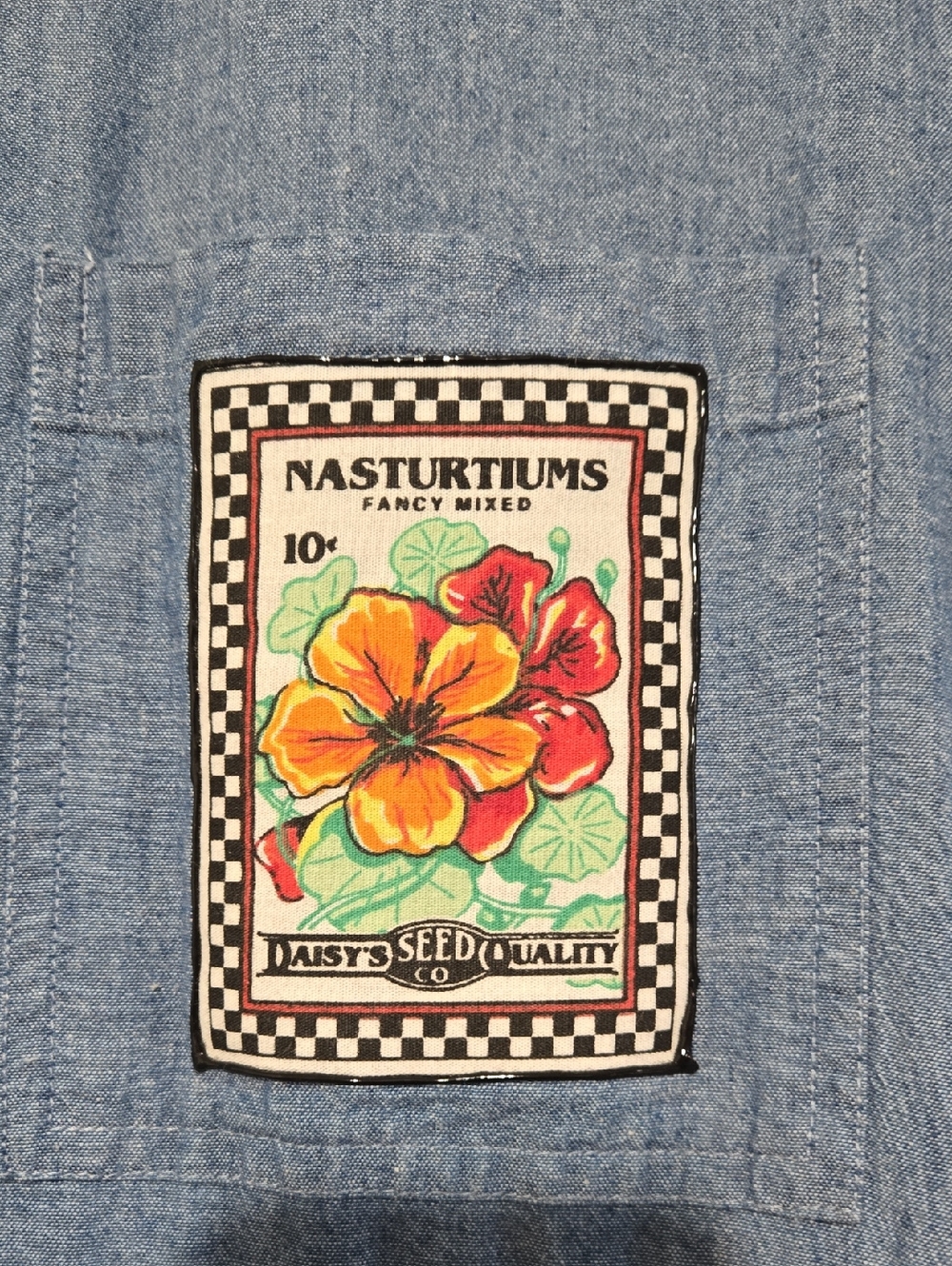 Vintage Denim Gardening Dress - Picture 6 of 11
